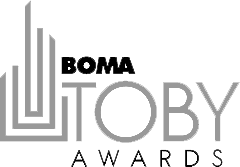 Grey and Black TOBY awards logo